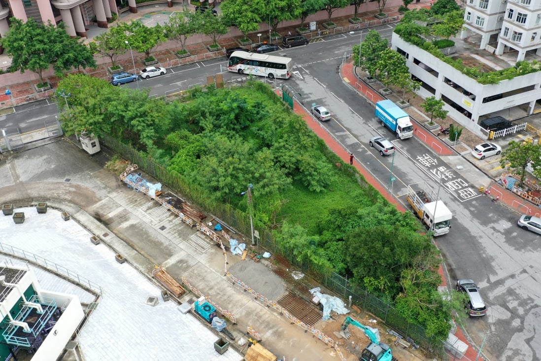 The plot, at the junction of King Sau Lane and King Fung Path, in Tuen Mun. Photo: Roy Issa