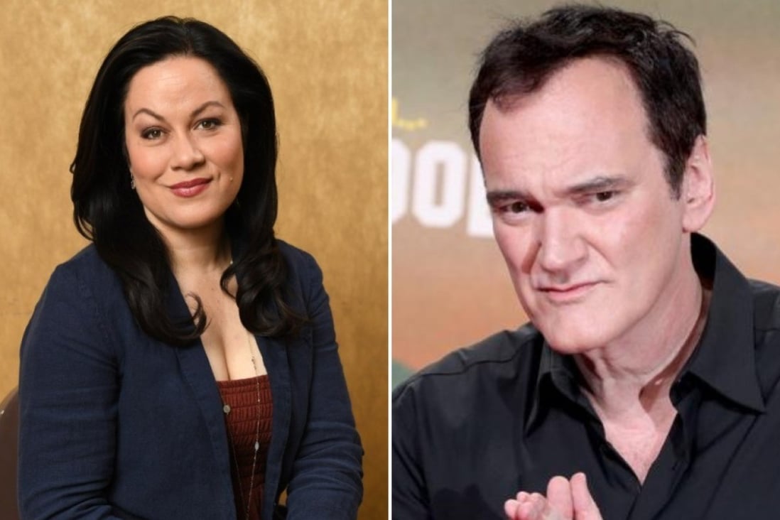 Shannon Lee (left) and Quentin Tarantino. Photos: Shutterstock/EPA
