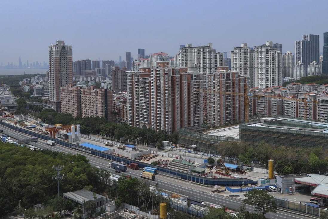 Residential buildings stand in the Futian District in Shenzhen in this photo taken in April 2018. Photo: Roy Issa