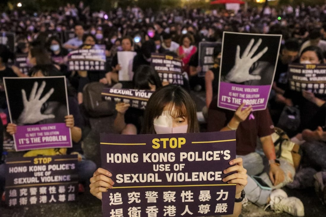 A #MeToo rally, organised by Association Concerning Sexual Violence Against Women at Chater Garden in Central. 28AUG19 SCMP / Dickson Lee