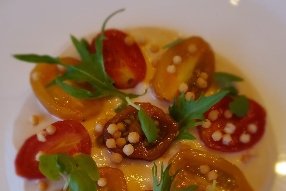 Tofu caprese salad at Cafe Gray Deluxe