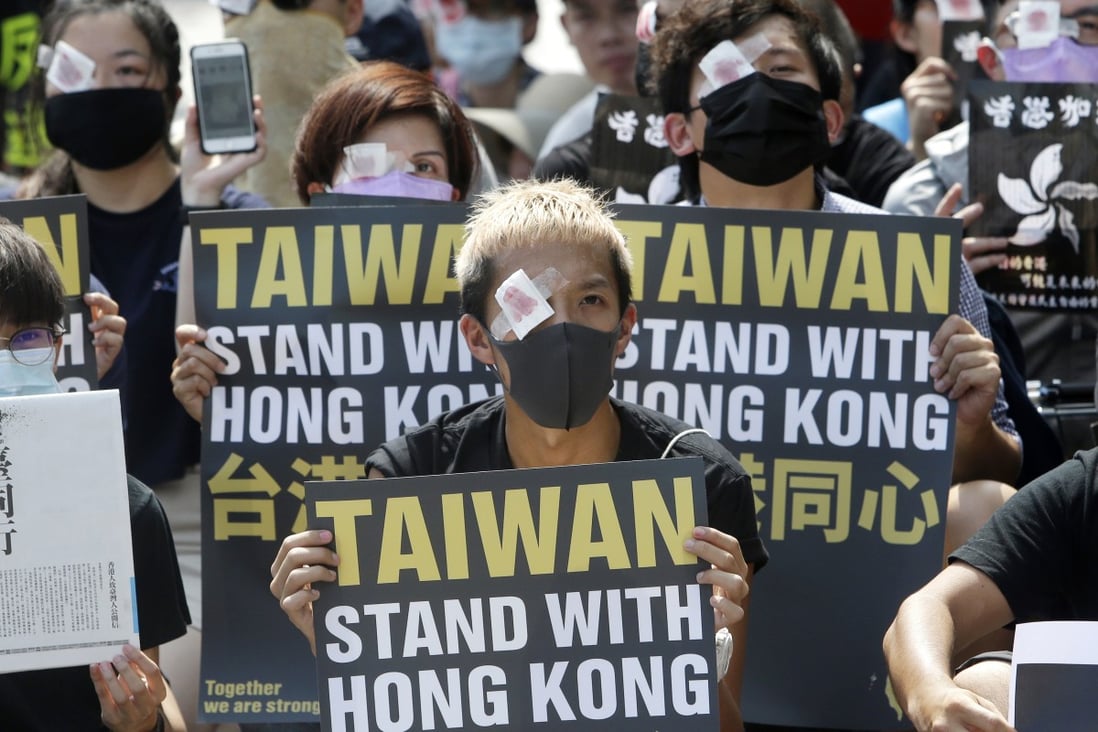 Taiwan says its refugee bill does not currently apply to Hong Kong protesters. Photo: AP