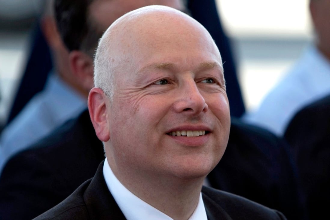 US special envoy Jason Greenblatt attends the launch of a project to improve access to waste water treatment and water for Palestinian farmers in Jericho in October 2017. Photo: AFP