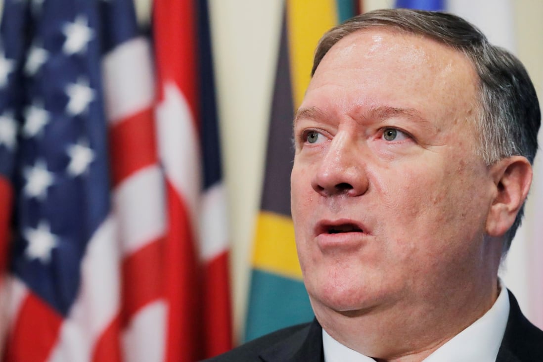US Secretary of State Mike Pompeo has been accused by Beijing of “neglecting facts” in remarks about the treatment of Uygurs in the remote western region of Xinjiang. Photo: Reuters
