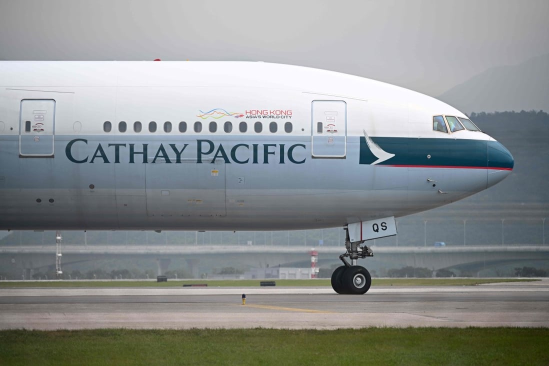 Cathay Pacific has been affected of late by Beijing’s response to its employees taking part in anti-government protests. Photo: AFP