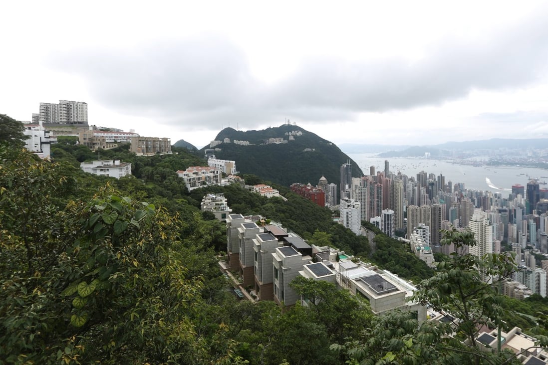 Luxury houses on The Peak in Hong Kong as of 7 August 2014. Photo: SCMP