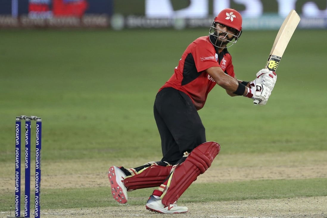 Hong Kong captain Anshuman Rath in action against India in the Asia Cup in Dubai in September, 2018. Photo: AP