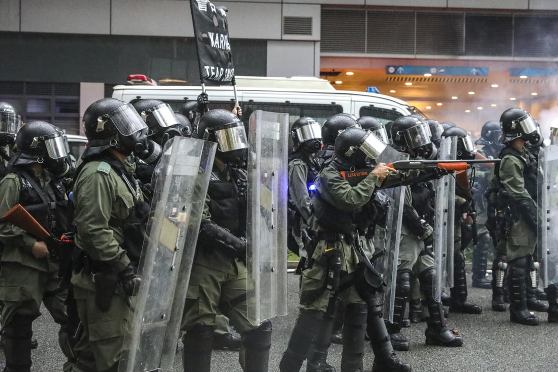 Hong Kong police may turn to suppliers in mainland China for riot control equipment as Britain and the US move to suspend sales. Photo: Dickson Lee