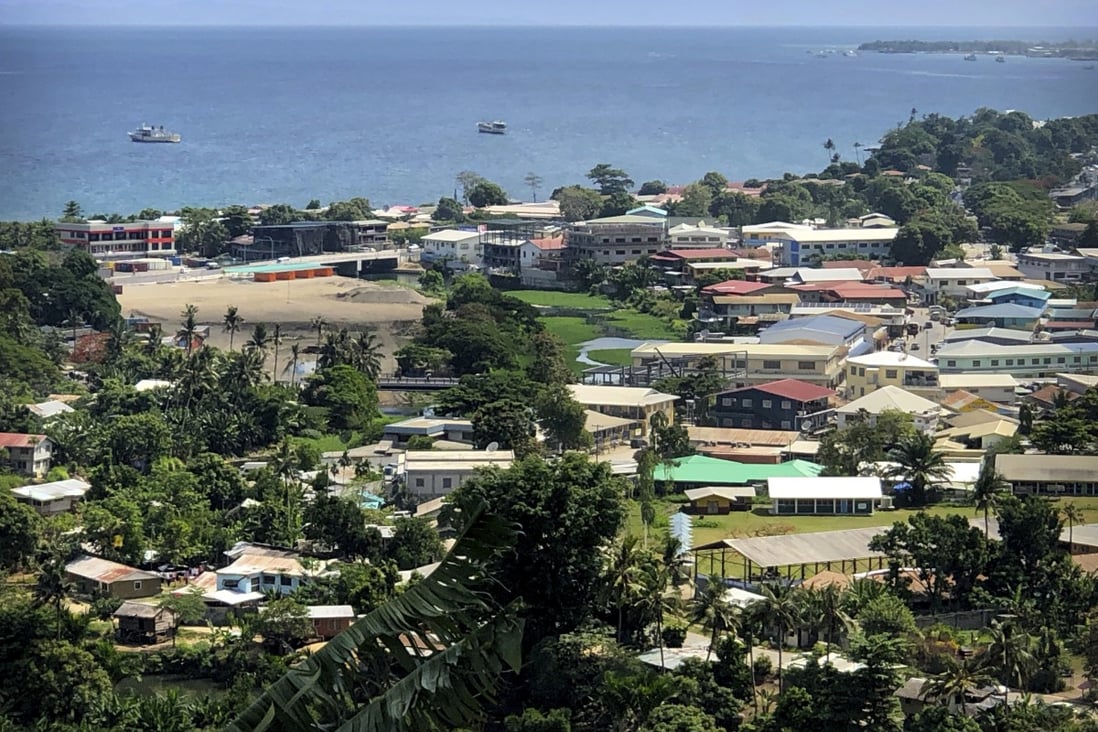 Police were on alert in Honiara on Tuesday. The Solomon Islands is the latest country to switch diplomatic allegiance from Taipei to Beijing. Photo: AP