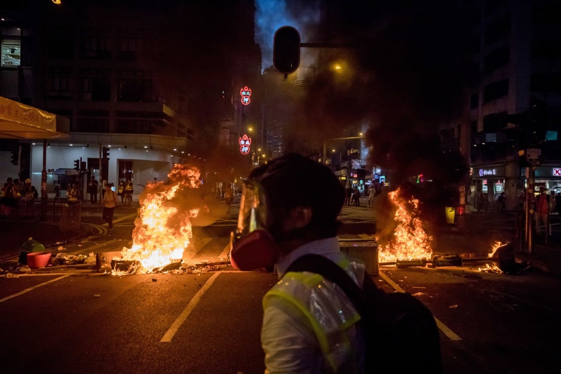 Hong Kong has been gripped by protests for months. Photo: Bloomberg
