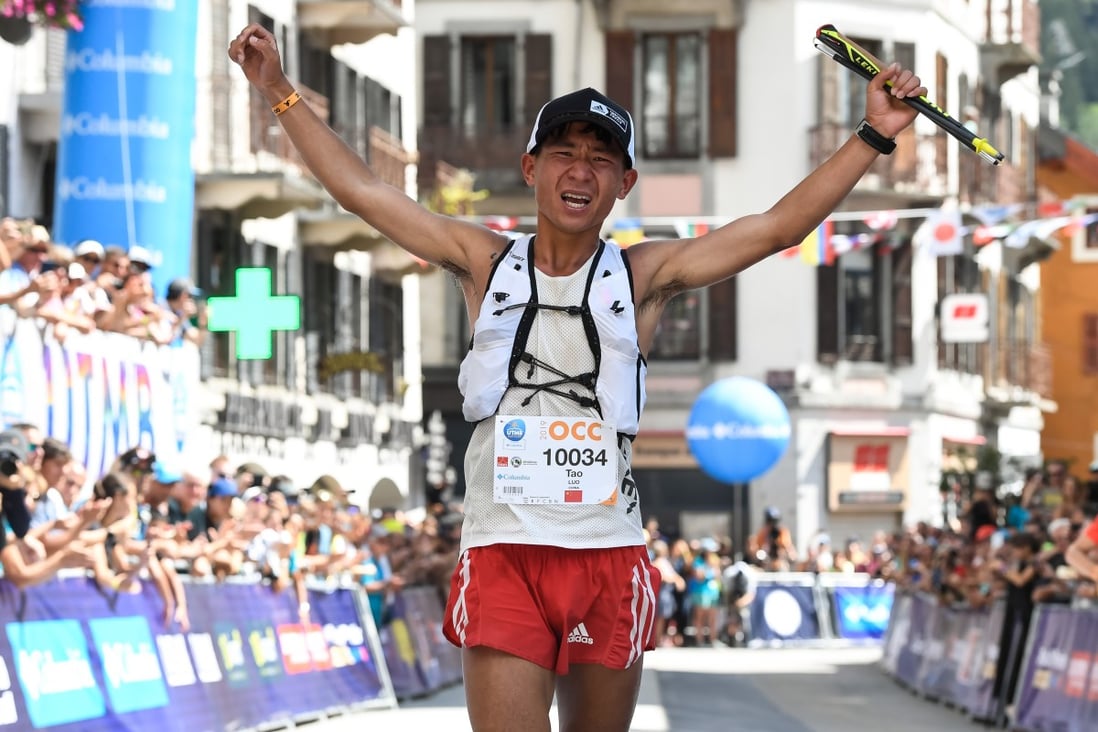 Luo Tao was third at the OCC despite fading towards the end of the race. Photo: UTMB