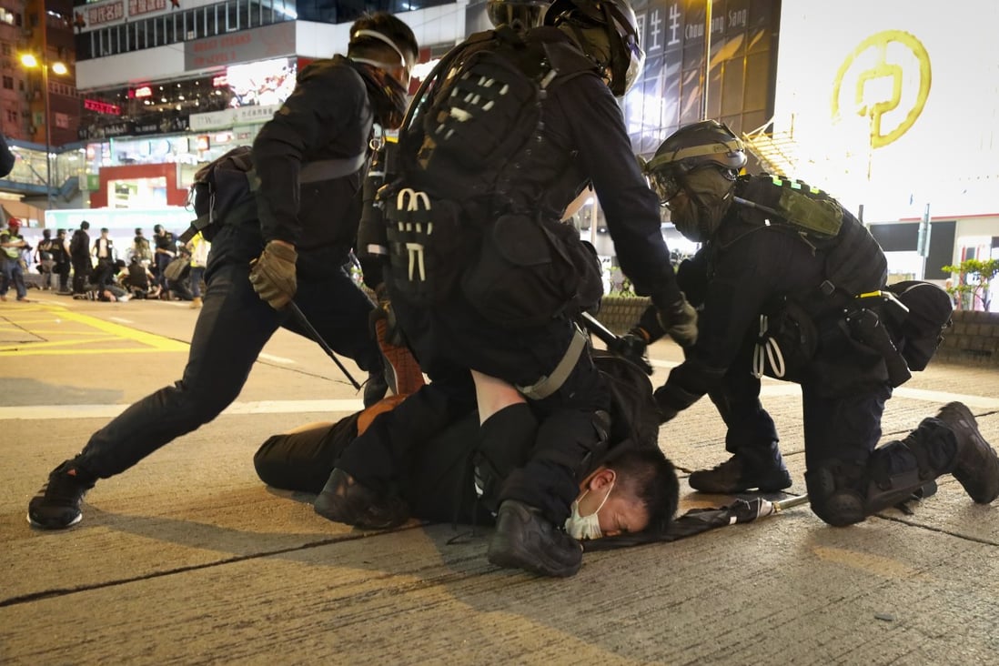 Hong Kong police have come under fire for their use of force in a new report released by Amnesty International. Photo: James Wendlinger