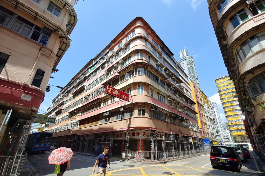 Henderson Land will offer the old tenement building at 1-21 Whampoa Street in Hung Hom for compulsory en-bloc sale. Photo: Handout