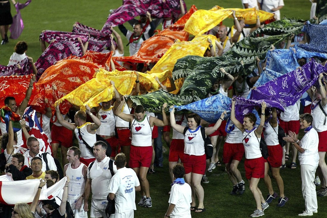 The opening ceremony of the Gay Games in Sydney, 2002. The Games are held every four years, and in 2022 will be in Hong Kong. Photo: AFP