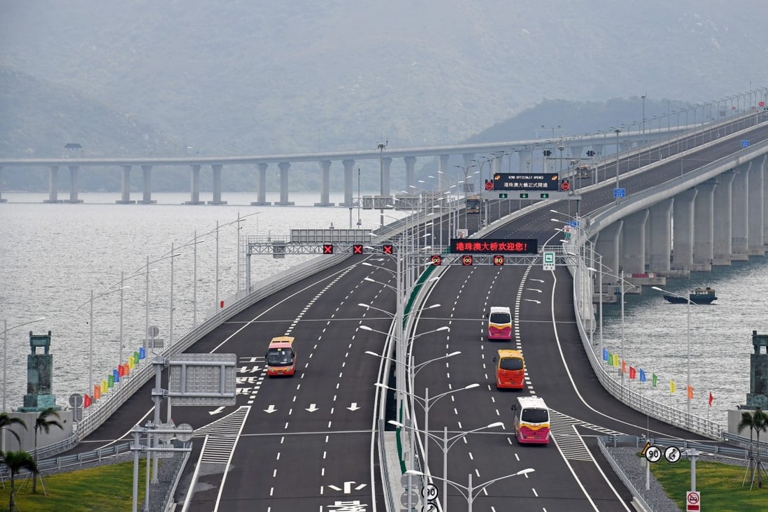 The plot, near the Hong Kong-Zhuhai-Macau Bridge, is the largest allocated for hotels and exhibition purposes in Zhuhai in recent years. Photo: Xinhua