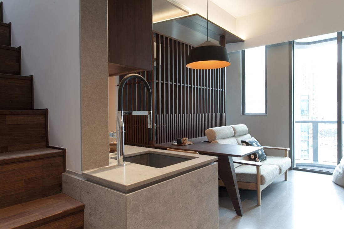 Ivan Au and Choily Choi’s Tseung Kwan O flat, designed by Studio Adjective. Photo: Wilson Lee