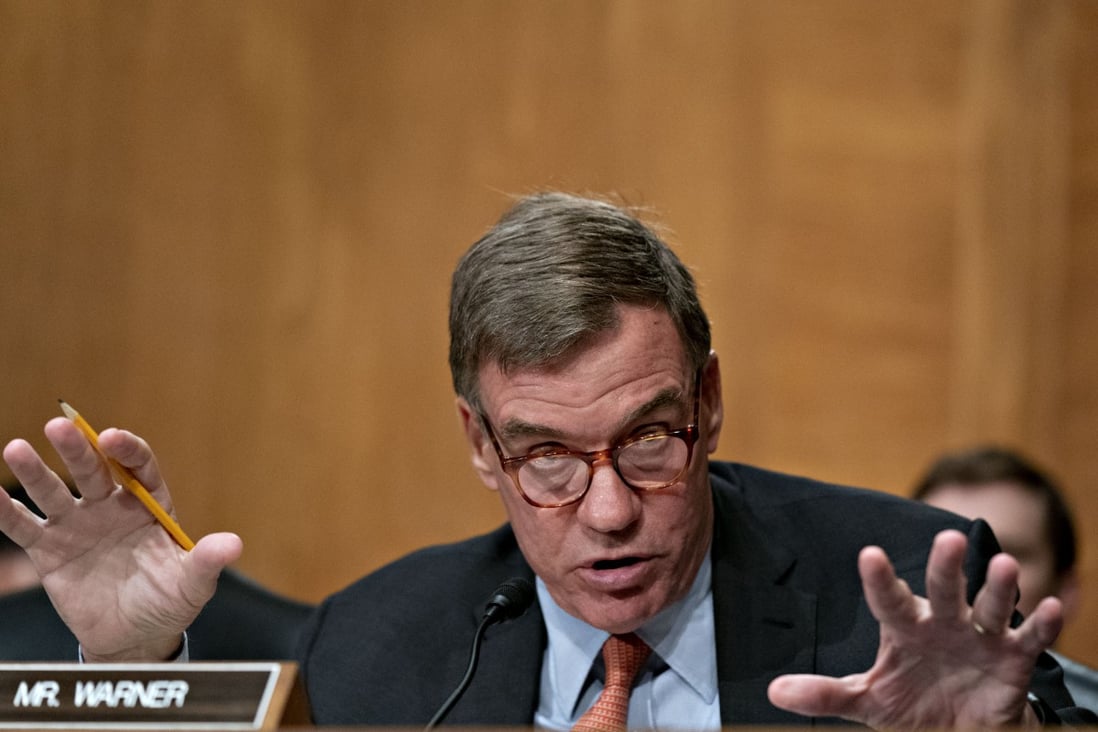 Senator Mark Warner, a Democrat from Virginia, is pushing for more government support for a 5G champion. Photo: Bloomberg
