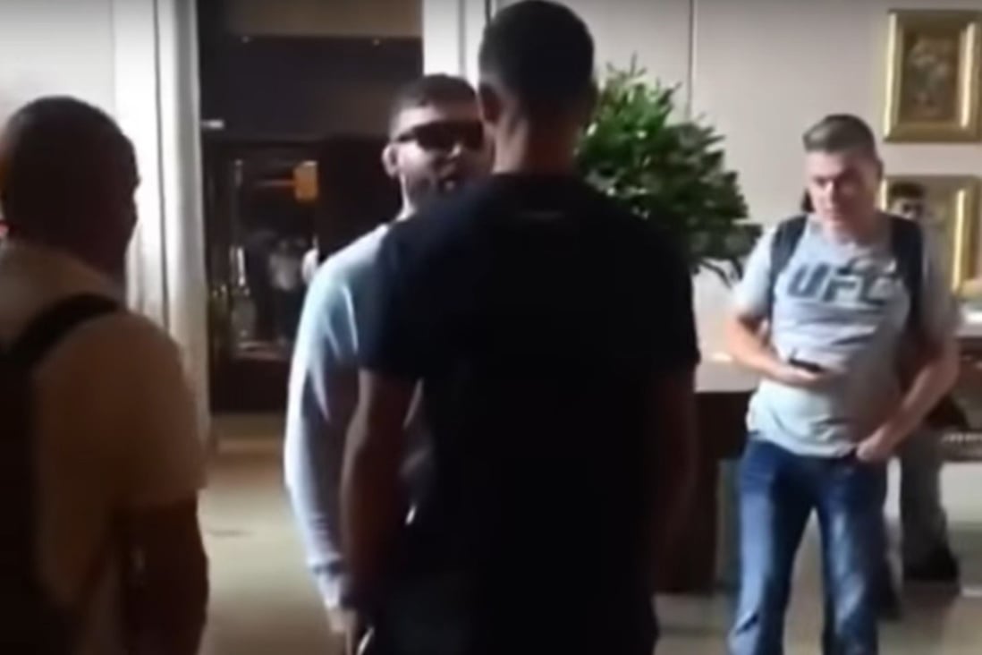 Jeremy Stephens and Yair Rodriguez in the hotel lobby. Photo: YouTube