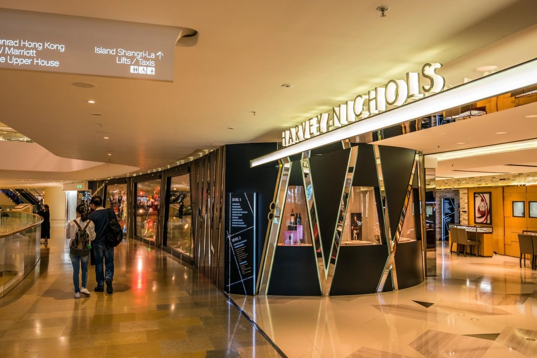 Harvey Nichols’ store at Swire Properties Limited’s Pacific Place shopping centre in Admiralty, Hong Kong on December 19, 2018. The store closed for a three-month renovation in June, before reopening with a floor plate half its original size. Photo: SCMP