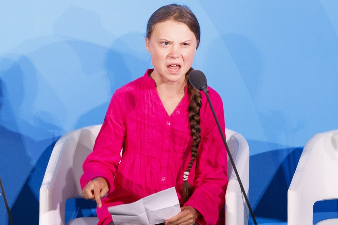 Swedish climate activist Greta Thunberg addresses world leaders at the start of the 2019 Climate Action Summit in New York. Photo: EPA-EFE