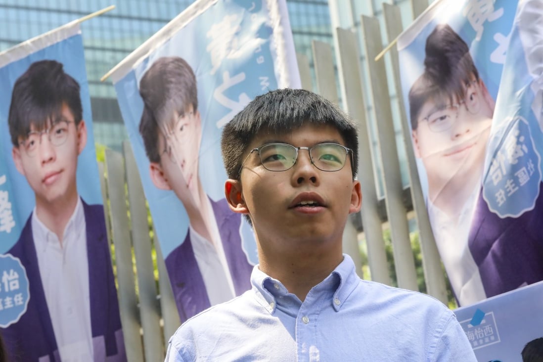 Joshua Wong will run for election to Southern District Council. Photo: K.Y. Cheng