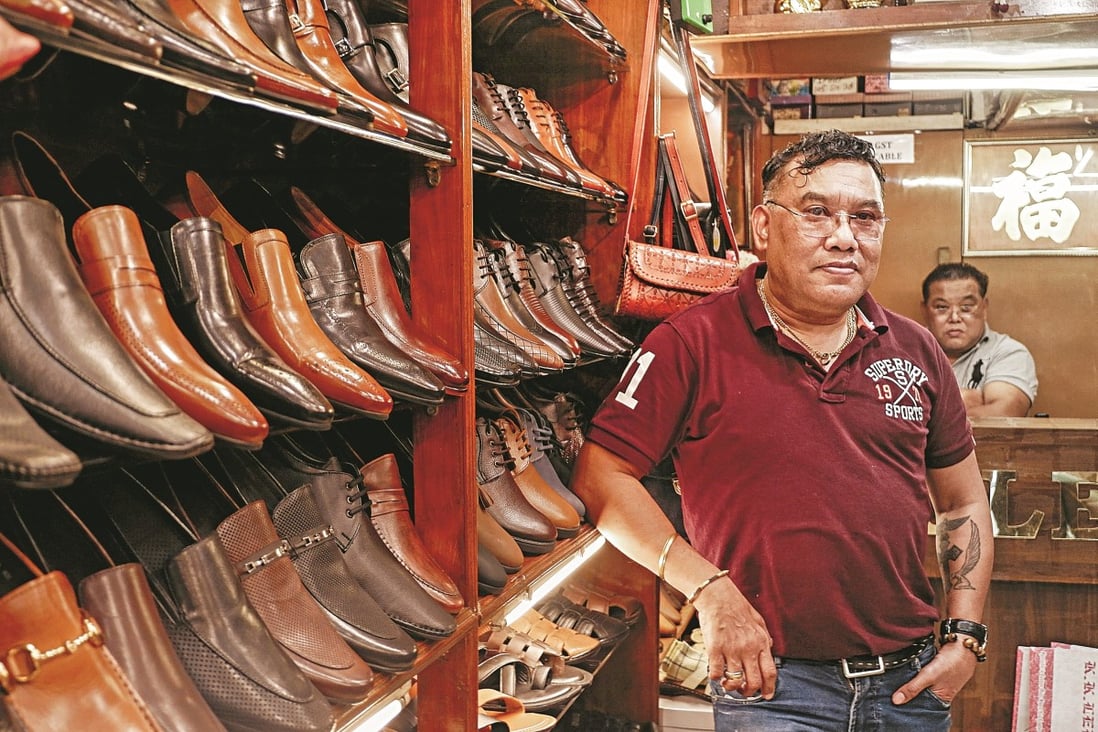 Kenneth Lee at his shoe shop in Khan Market, Delhi, India. He is one of a dwindling number of ethnic Chinese bespoke shoemakers in the country today. Photo: B. Ajay Sharma