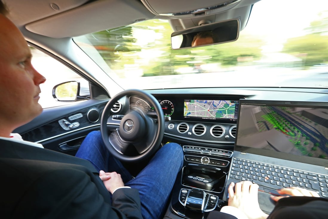 An autonomous car is driven on a test track for automated driving in Berlin, Germany, September 19, 2019. Photo: Reuters