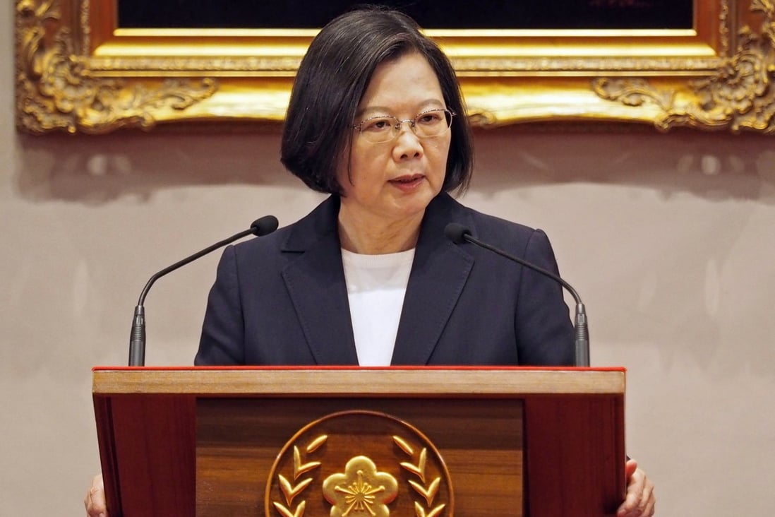 Taiwan’s President Tsai Ing-wen is under pressure to show foreign policy achievements after losing two South Pacific diplomatic allies to China last month. Photo: EPA-EFE