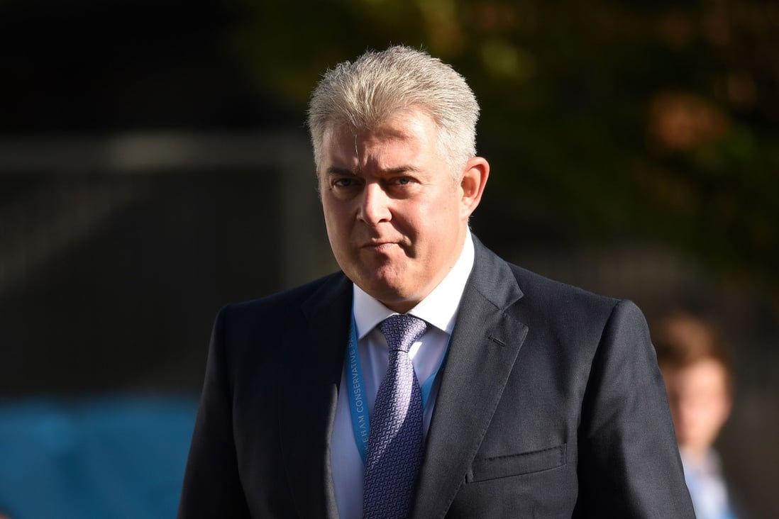 Britain’s security minister Brandon Lewis attends the final day of the annual Conservative Party conference in Manchester on October 2. Photo: AFP