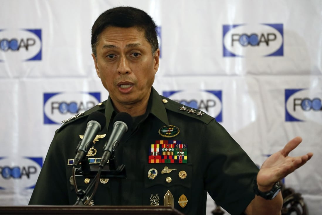 The Armed Forces of the Philippines’ new chief of staff, Lieutenant General Noel Clement. Photo: EPA