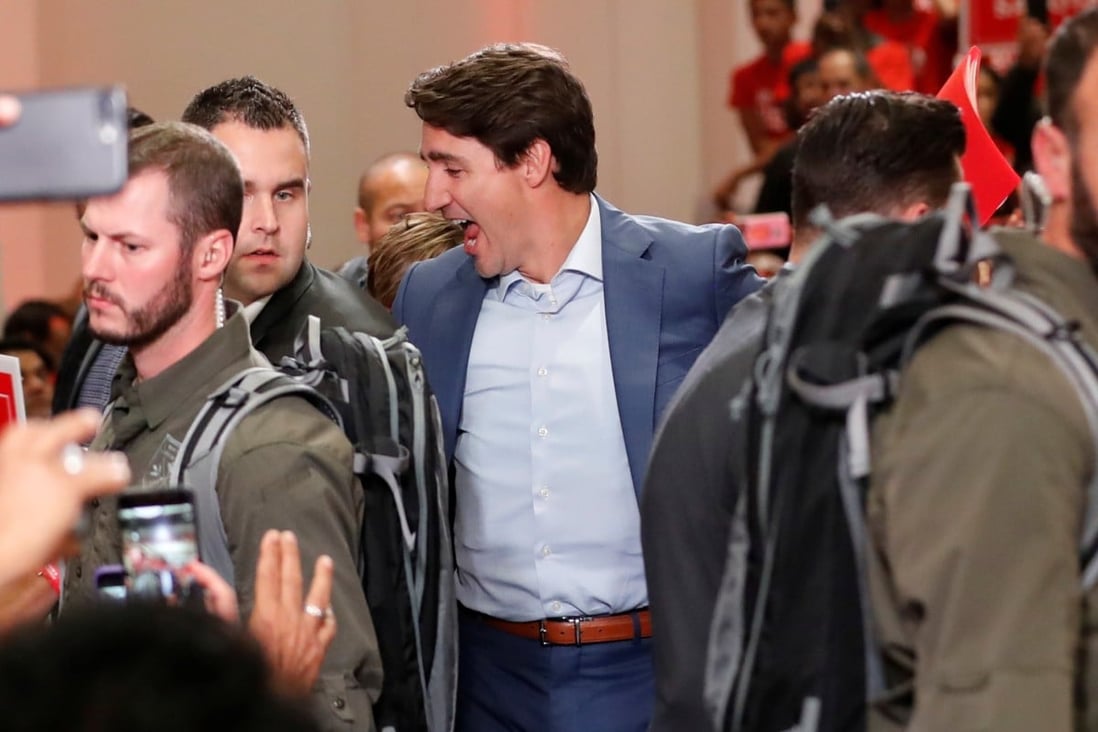 Puro Será Marketing de motores de búsqueda Canada PM Justin Trudeau wears bulletproof vest at campaign event after  threat | South China Morning Post