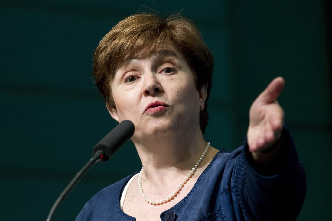 IMF chief Kristalina Georgieva says global growth this year is expected to fall to its lowest rate since the start of the decade. Photo: AP