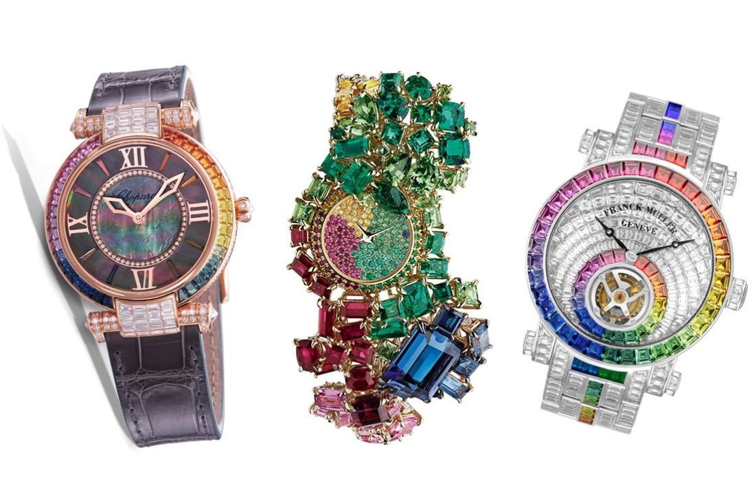 Which of these 5 rainbow watches by Dior, Rolex, Chopard, Franck Muller ...