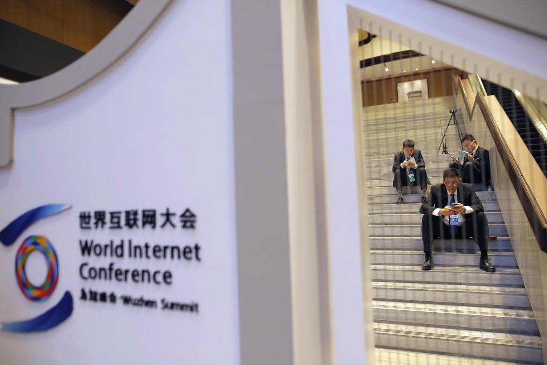A number of smaller American firms are attending the World Internet Conference in Wuzhen, Zhejiang province, this year but many big US names have stayed away. Photo: EPA