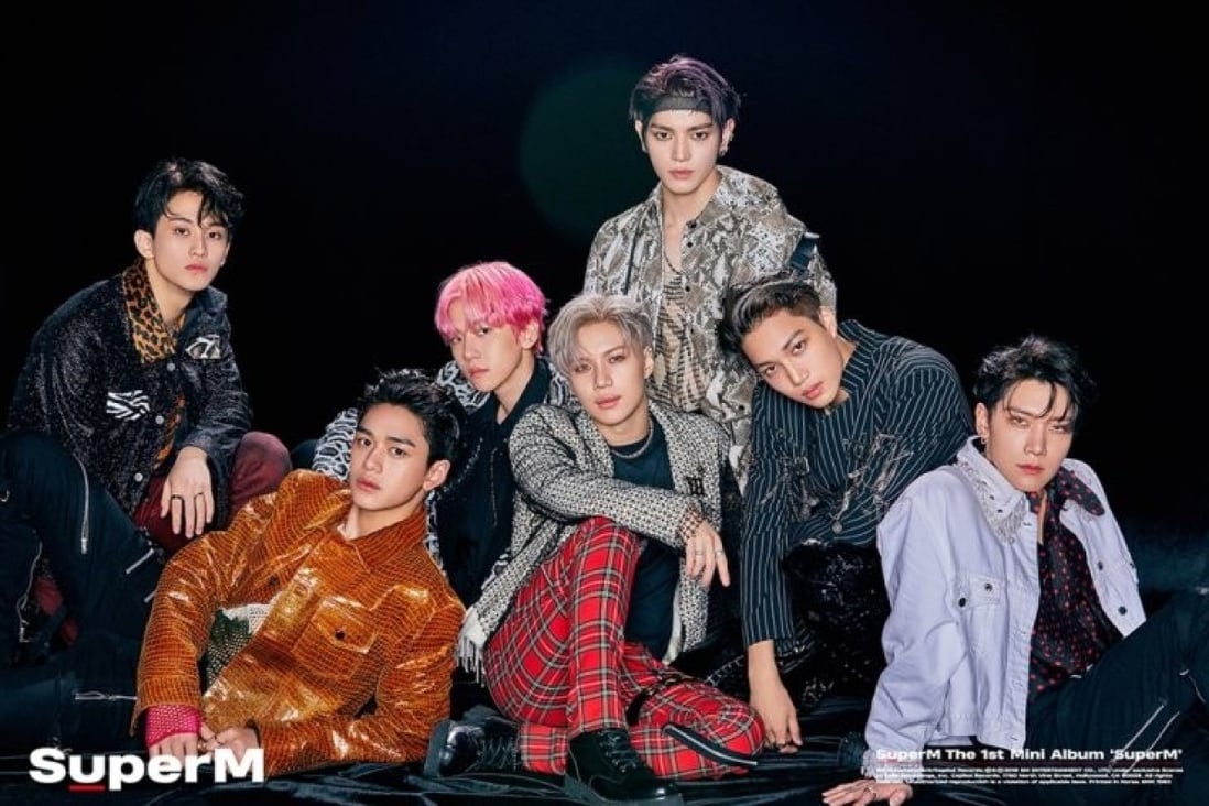 K-pop boy band SuperM top the Billboard 200 Chart with their debut album, but are engulfed in controversy over album bundling. Photo: SM Entertainment