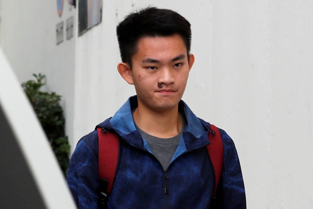 Murder suspect Chan Tong-kai leaves custody in Hong Kong on Wednesday. Photo: Reuters
