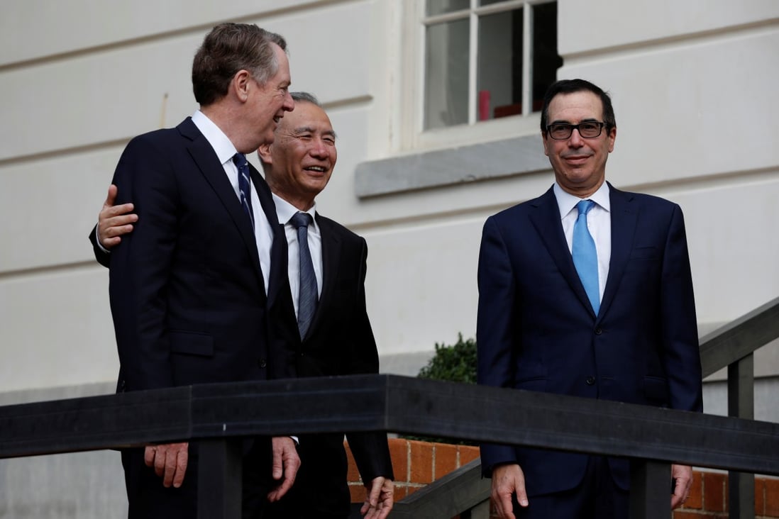 China and the US say they are making good progress towards a “phase-one” deal. Photo: Reuters