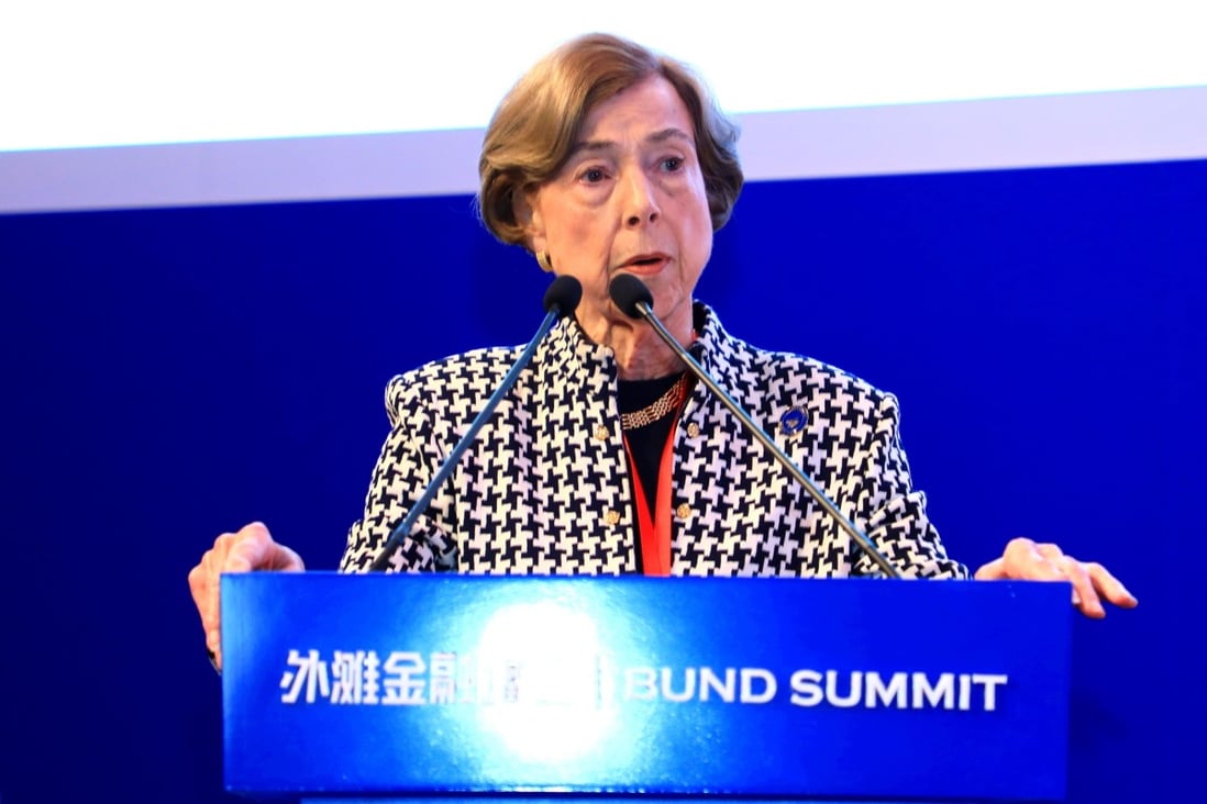 Carla Hills, former US trade representative under President George H.W. Bush, called on China to make sweeping economic reforms. Photo: Handout