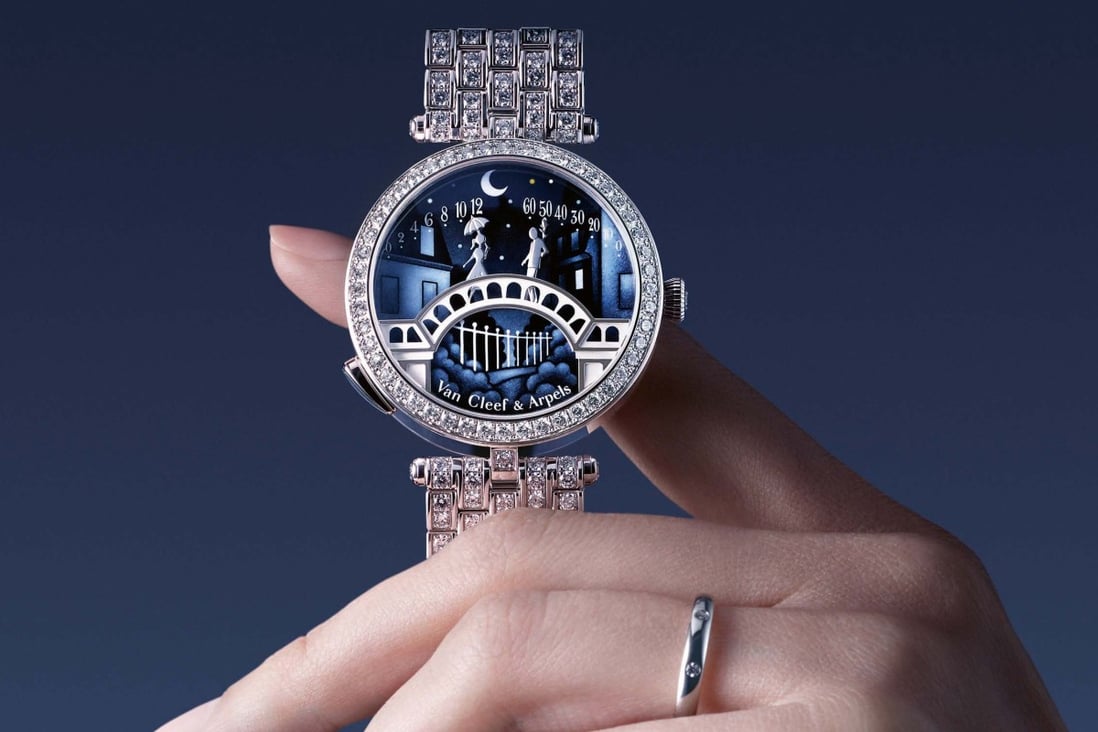 Lao flauw royalty Van Cleef & Arpels gets kissy-kissy with the new Lady Arpels Pont des  Amoureux watch collection | South China Morning Post