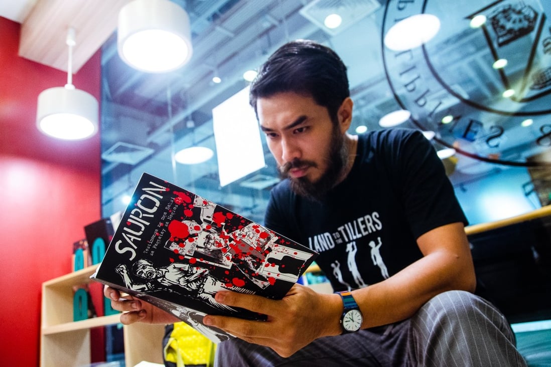 Angelo Suarez is one of the brains behind Sauron, a comic book aiming to spread word about a controversial Philippines police crackdown called Operation Sauron. Photo: Maro Enriquez