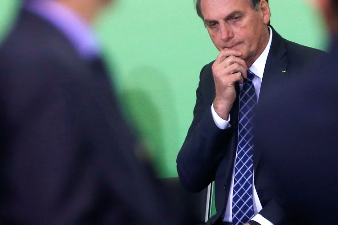 Brazil's President Jair Bolsonaro is balancing his relationships with the US and China in a bid to rejuvenate his country’s economy. Photo: Reuters