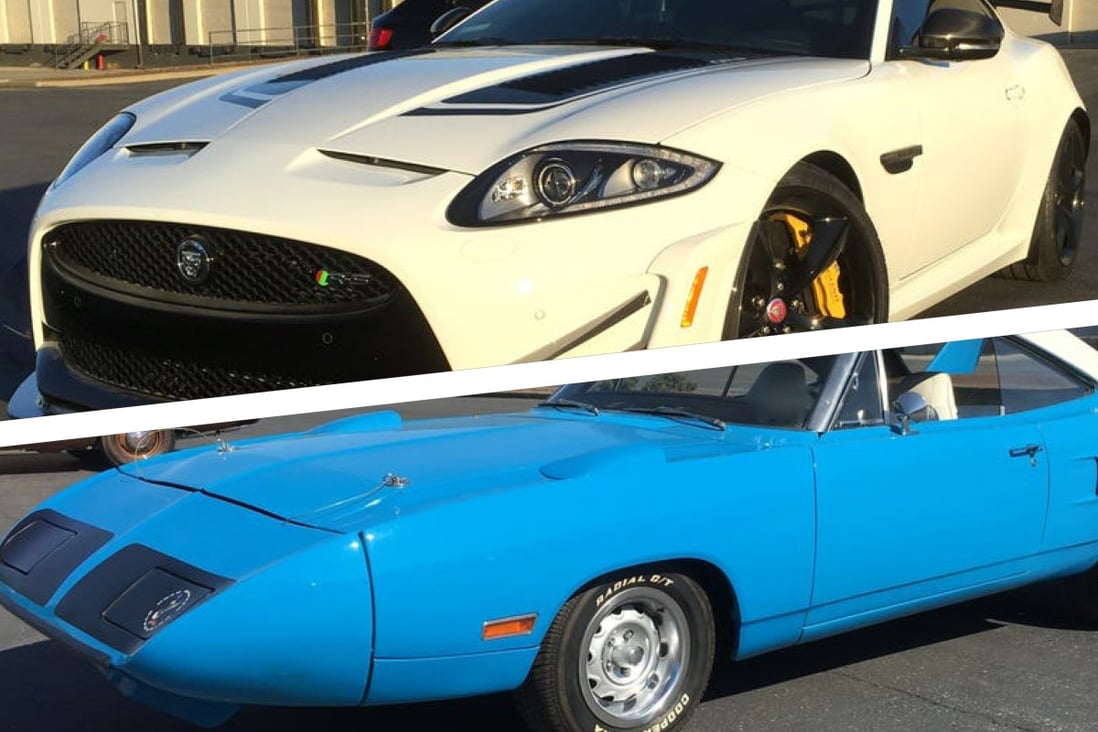 Just two of the 149 cars that went under the hammer, in a public auction, after being seized from Jeff Carpoff and his wife Paulette by the FBI. Photos: Apple Auctioneering Co.
