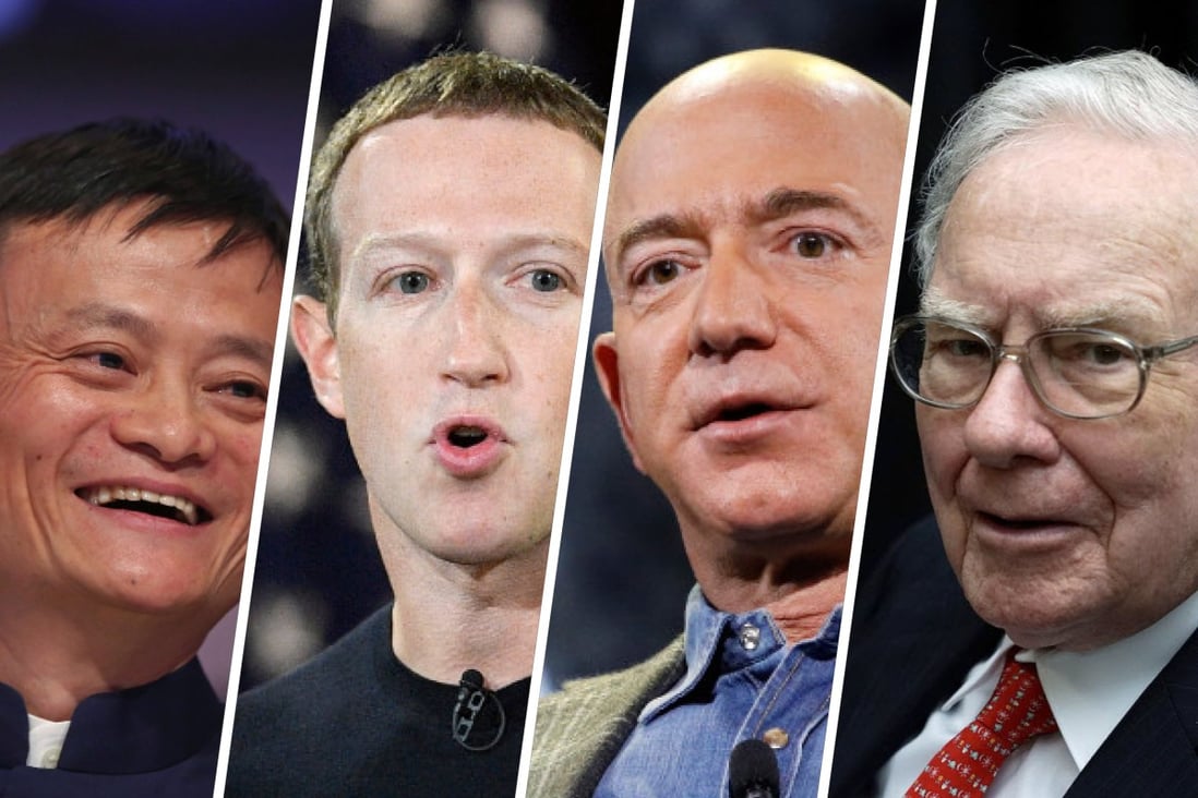 These four entrepreneurs may all have billions in the bank – but Jack Ma, Mark Zuckerberg, Jeff Bezos and Warren Buffett have something else in common: they all drive modest motors.
