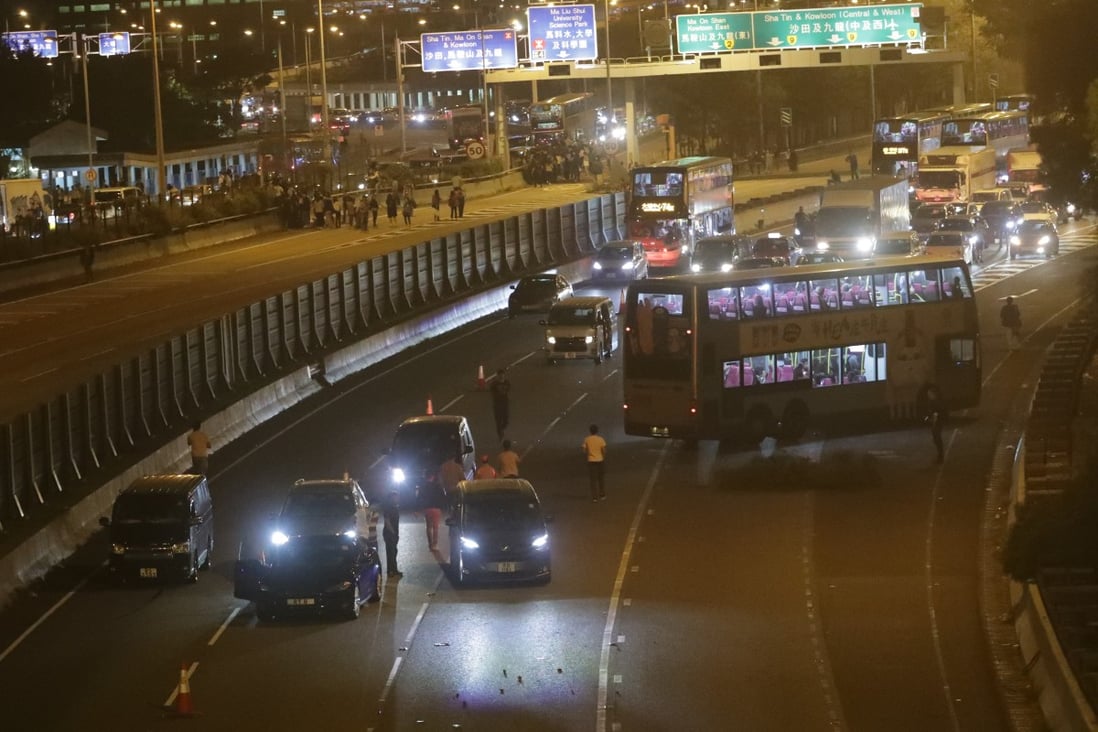 Hong Kong protests Tolo Highway closed eight hours after partial