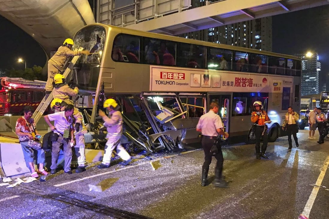 More than 30 people have been injured in a bus accident in Hong Kong. Photo: Facebook