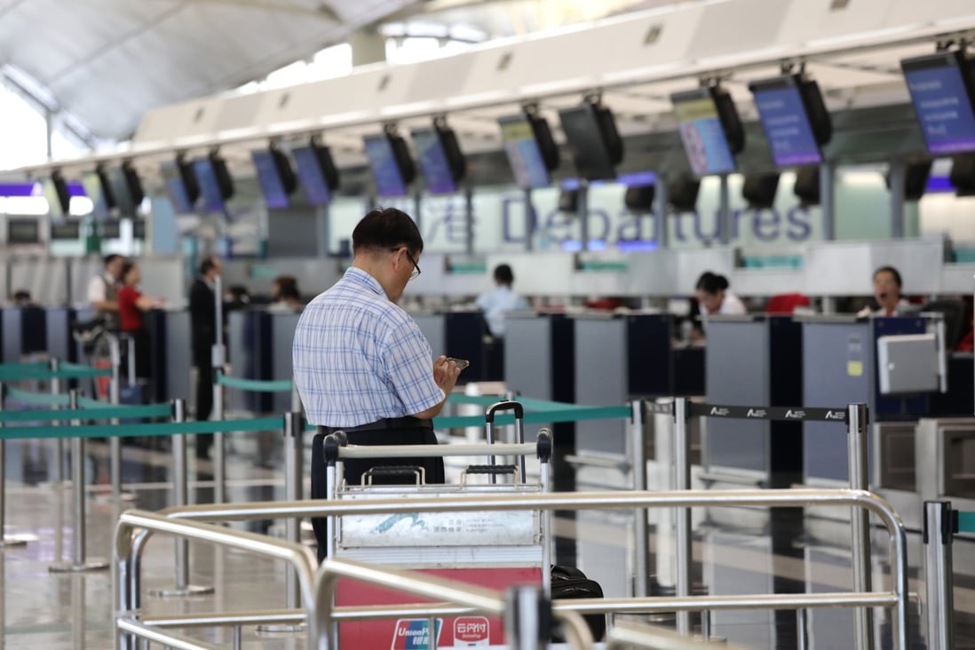 Cathay Pacific’s passenger numbers have fallen for the past three months. Photo: Dickson Lee