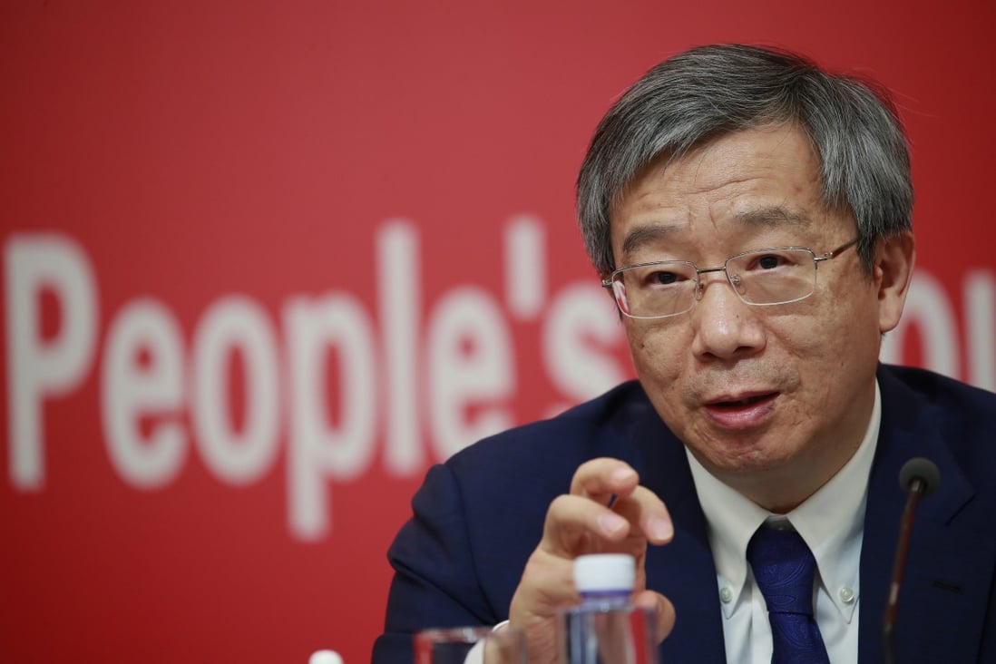The People’s Bank of China Governor Yi Gang said the bank was focused on raising banks’ capital to increase their lending capacity. Photo: EPA-EFE
