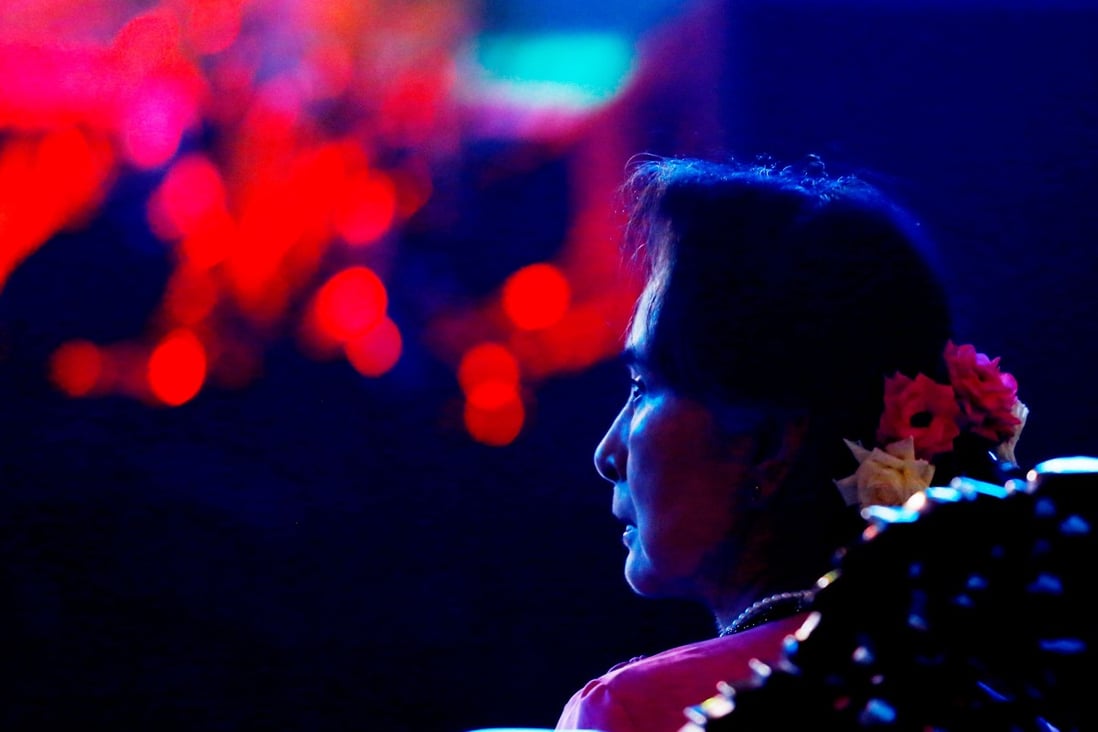 Myanmar’s civilian leader Aung San Suu Kyi is patron of the Irrawaddy Literary Festival. Photo: AFP