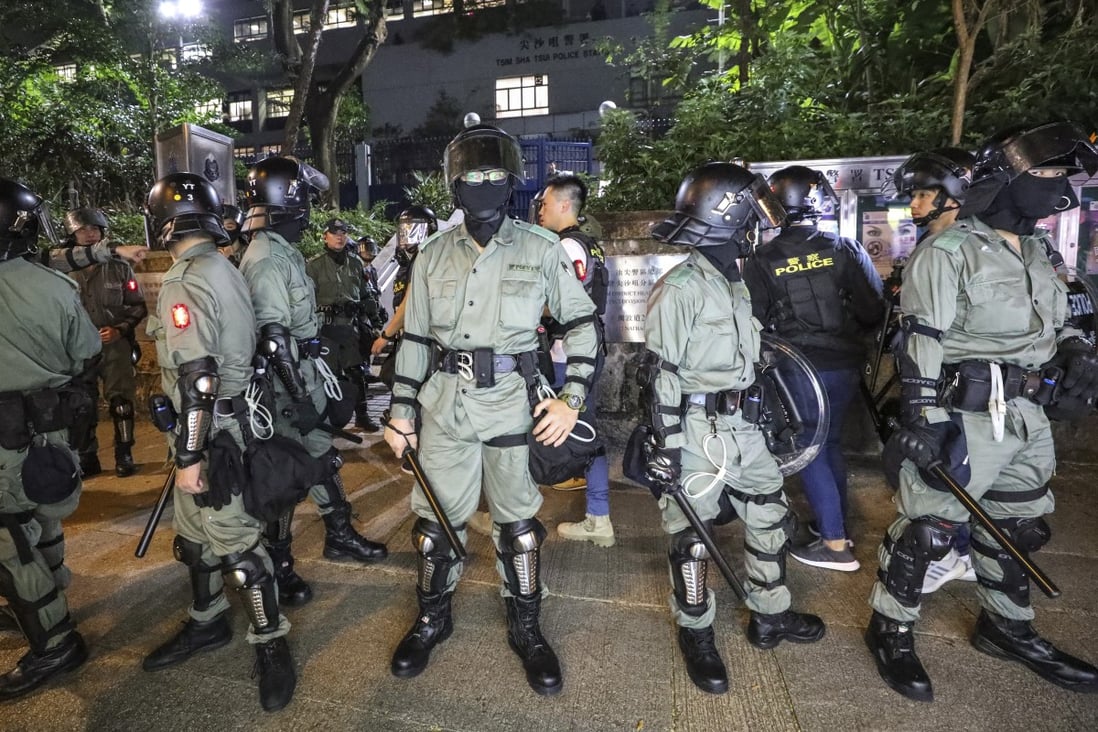 Riot police to guard all polling stations in protest-hit Hong Kong for ...
