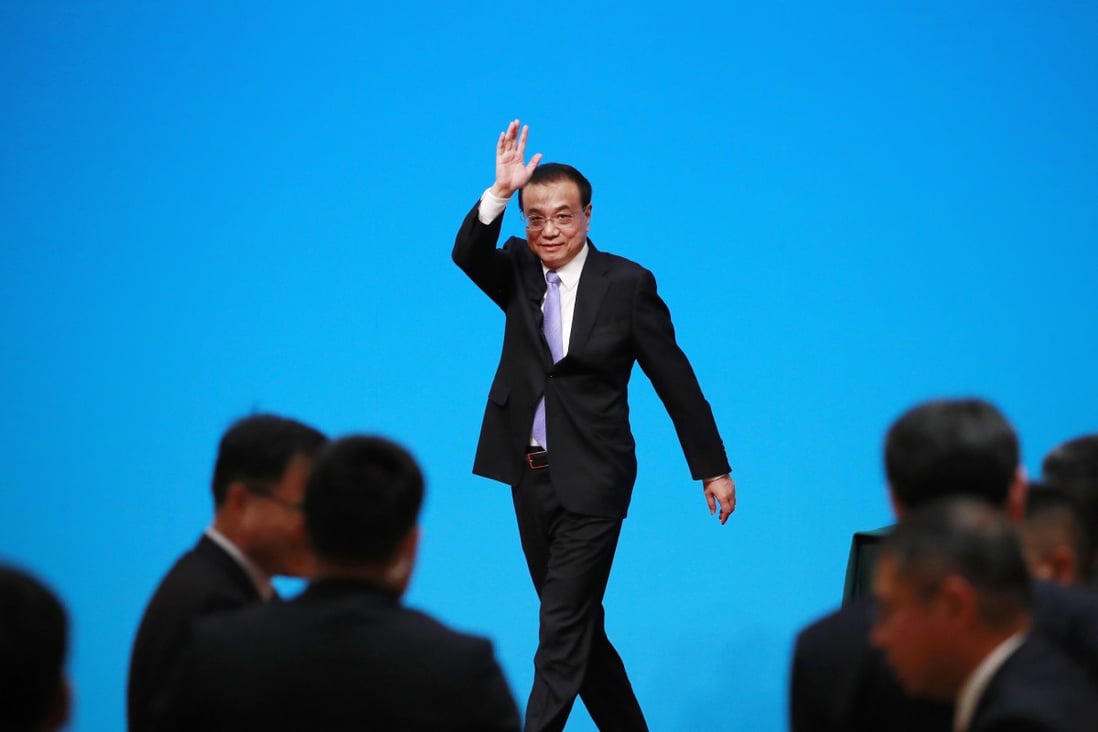 Premier Li Keqiang has ruled out an all out stimulus to arrest China’s slowing growth. Photo: EPA-EFE